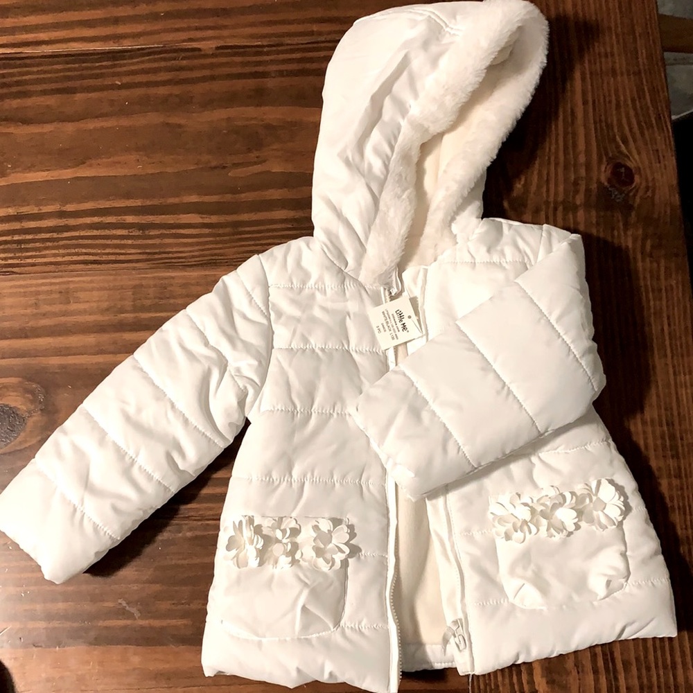 Little Me puffer coat originally part of a set but never worn.